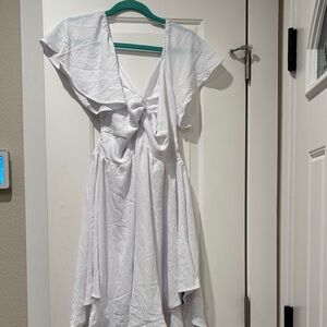 Elegant White Women's Dress